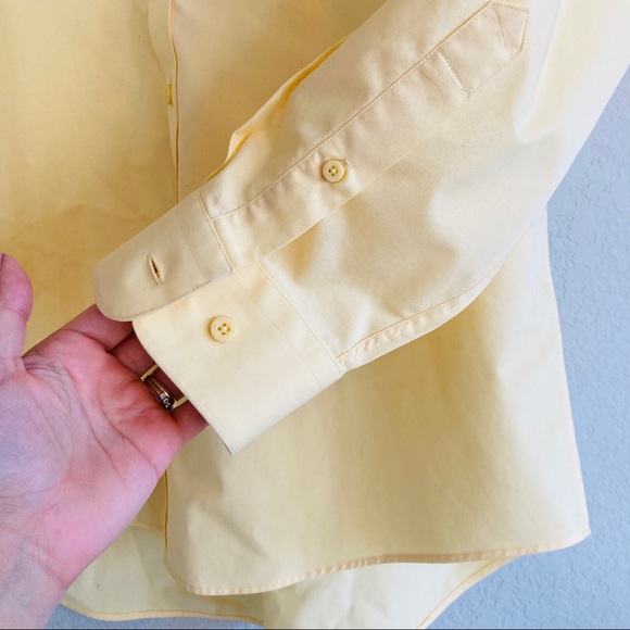 Nordstrom | Men’s Yellow Dress Shirt – Size M - Picture 4 of 4
